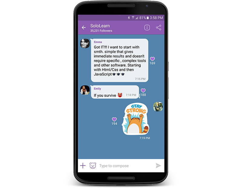 SoloLearn on Viber